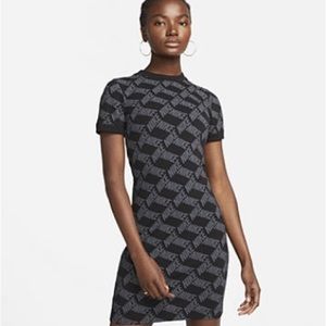 Nike T-Shirt Dress Black and Gray